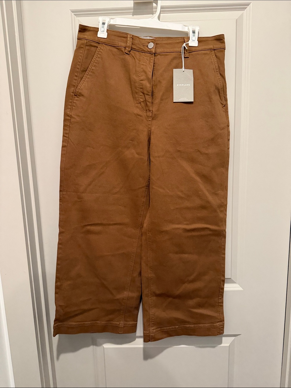 NWT Everlane Women Brown Straight-Leg Chino Pants